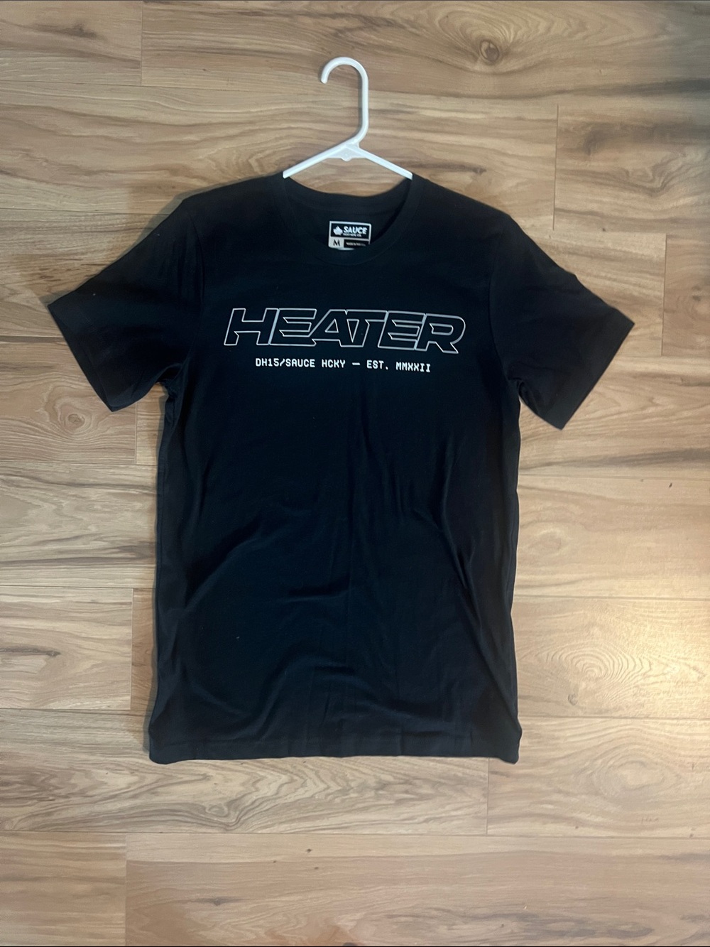 SAUCE Hockey 'HEATER' Men's Black Graphic Tee